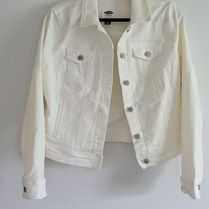 White jean jacket